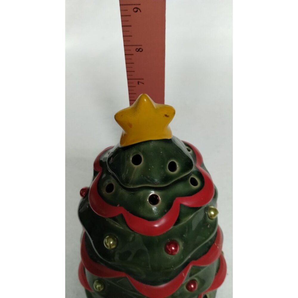 Ceramic Scentsy Christmas Tree Premium Warmer With Star Topper & Colorful Bulbs - Picture 13 of 13